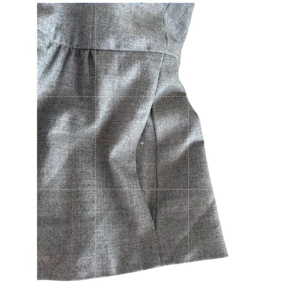 J. CREW FACTORY Grey Gray Business Casual Coquette Jacket Peplum Blazer Size 8 - Picture 13 of 13